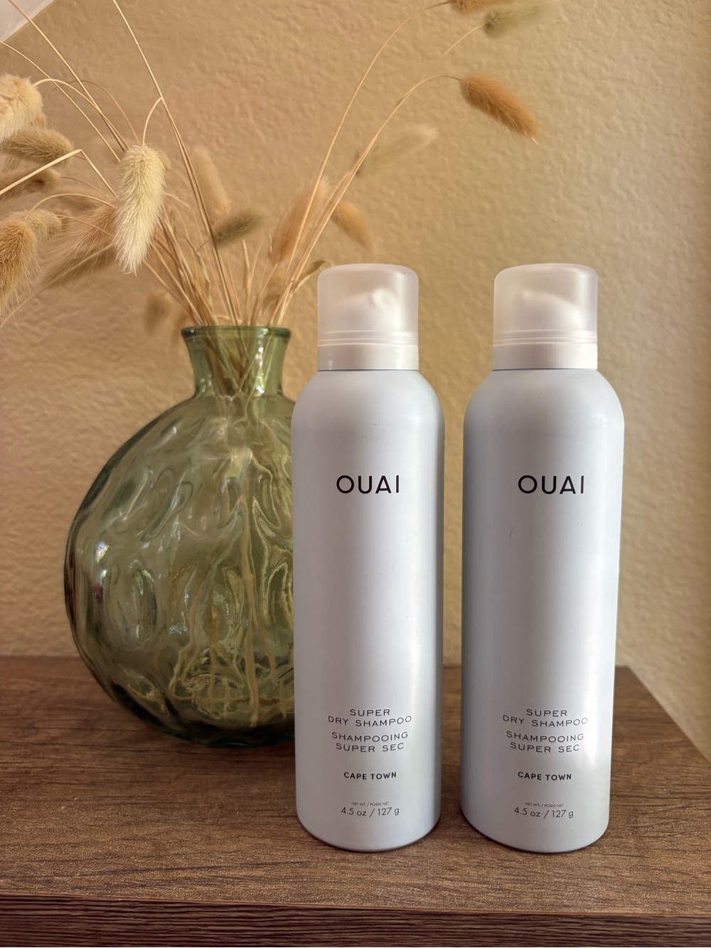 OUAI Super Dry Shampoo Cape Town Spray Bottle 4.5 oz Lot of 2 NEW